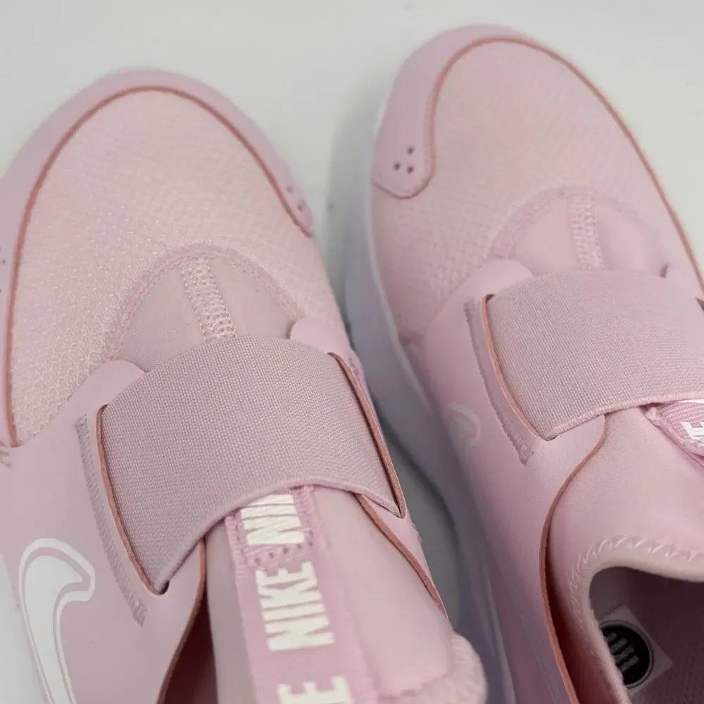 Nike Flex Runner 4 (PS) Youth Girls Size 7Y Slip-On Pink/White Sneakers New